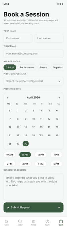 MindBridge — booking