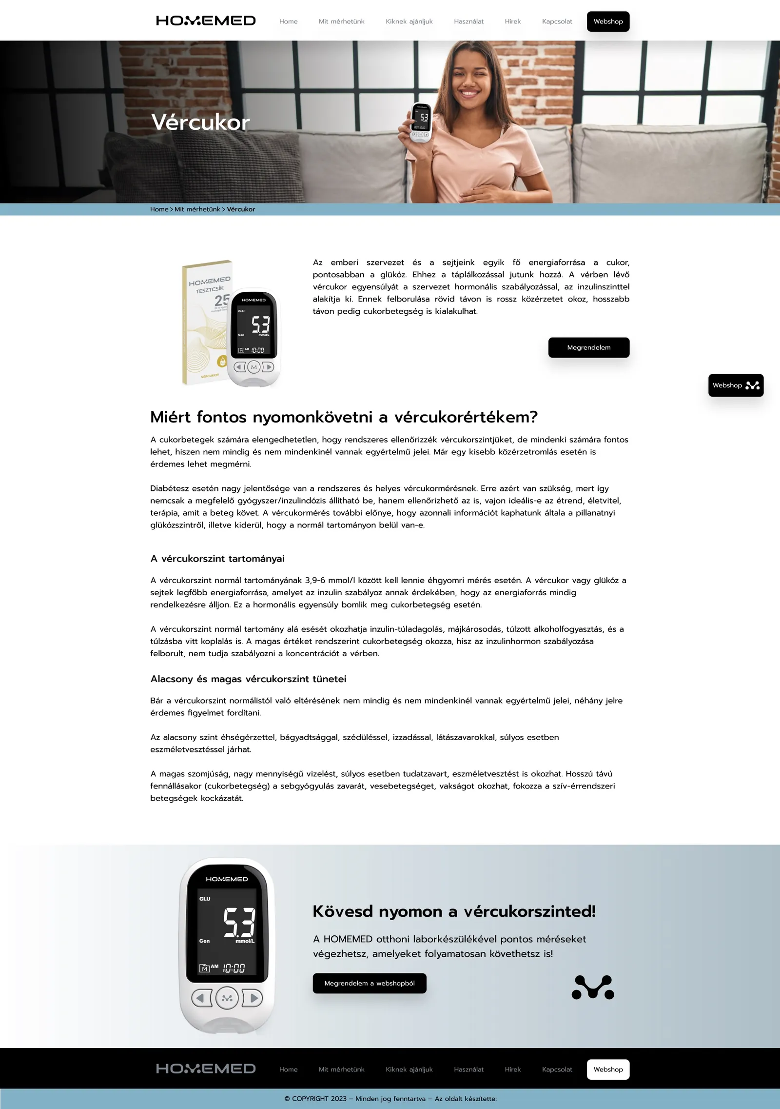 HOMEMED: A value page: what it is, why it matters, and normal, high and low.