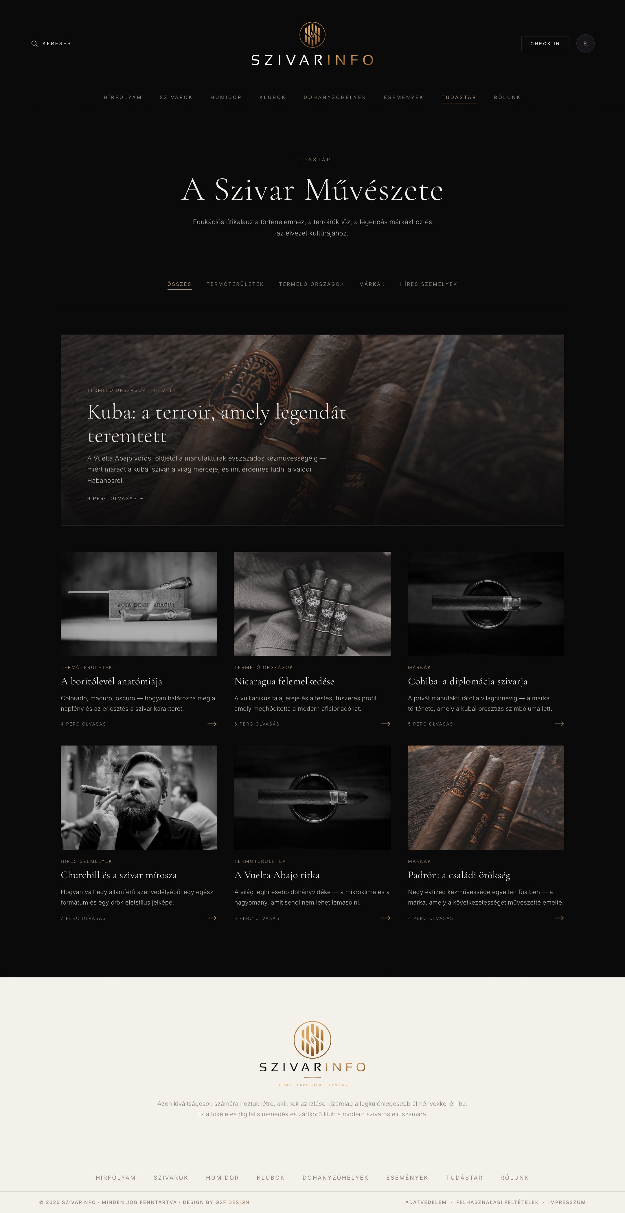 SzivarInfo knowledge base — desktop