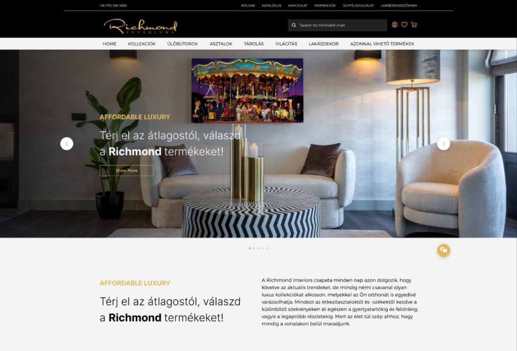 A cinematic, brand-led storefront